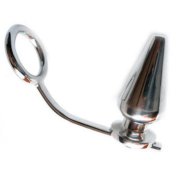 METAL HARD - ANEL DE AO COM PLUG ANAL 45 X 50MM - Toys "n" Us
