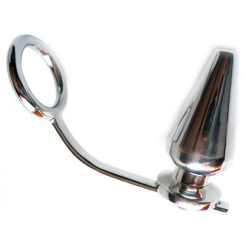 ANEL DE METAL DURO - AÇO COM PLUG ANAL 45 X 50MM