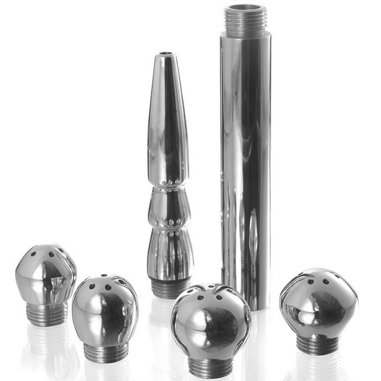 METAL HARD - CONJUNTO DE LIMPEZA VAGINAL/ANAL 5 PEÇAS