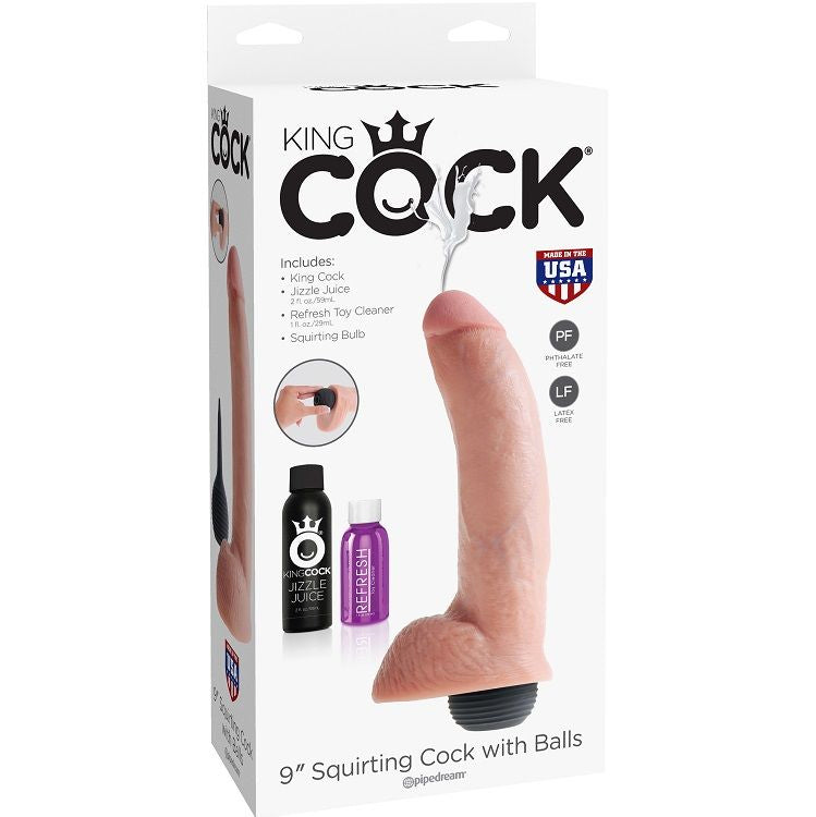 KING COCK - EJACULADOR NATURAL REALISTA PÊNIS 22,86 CM