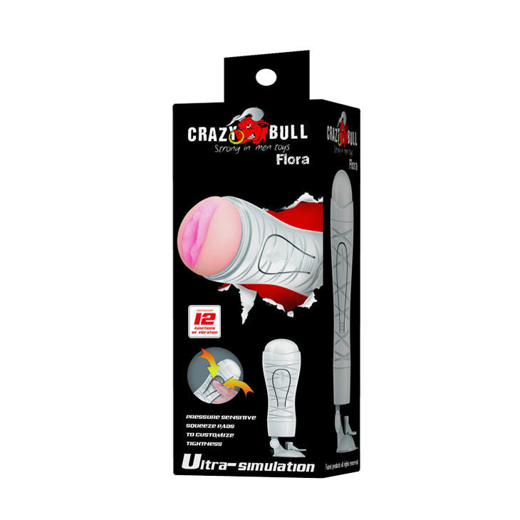 CRAZY BULL - MASTURBADOR VAGINAL RECARGABLE FLORA
