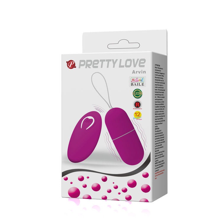 PRETTY LOVE - OVO VIBRANTE ARVIN CONTROLE REMOTO 12V