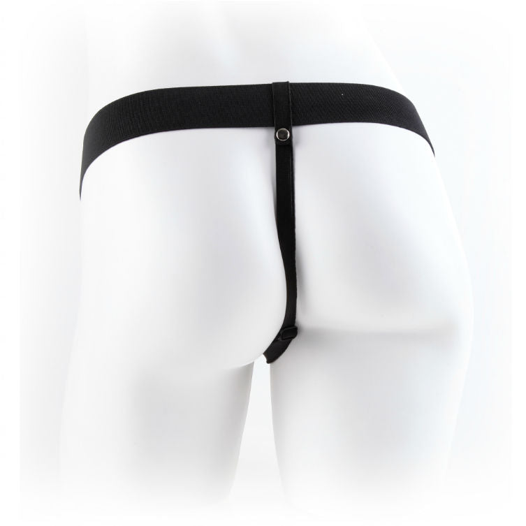 SÉRIE FETISH FANTASY - SÉRIE 9 STRAP-ON OCO COM BOLAS 22,9 CM DE CARNE