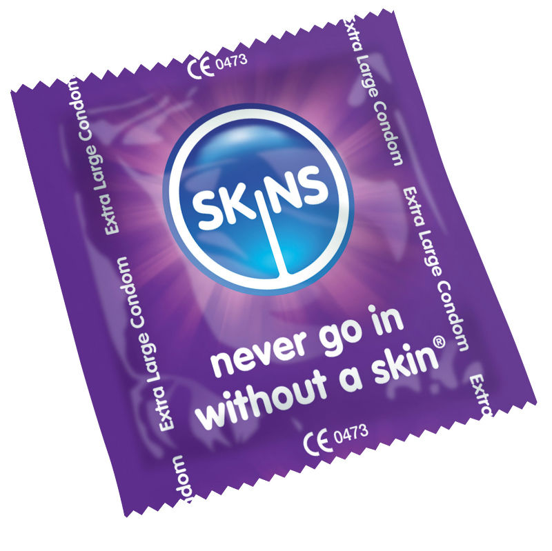SKINS - PRESERVATIVO EXTRA GRANDE - PACOTE COM 12