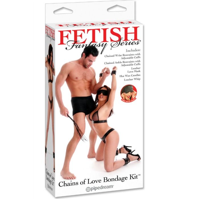 SÉRIE DE FANTASIA DE FETICHE - KIT DE BONDAGE CHAINS OF LOVE