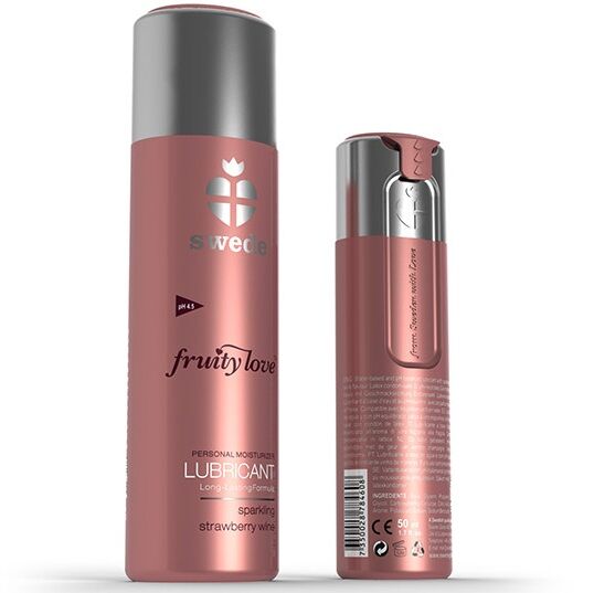 SUECO - LUBRICANTE FRUITY LOVE VINO DE FRESA ESPUMOSO 100 ML