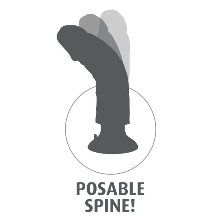 KING COCK - PENE VIBRADOR DE 17,78 CM CON BOLAS FLESH