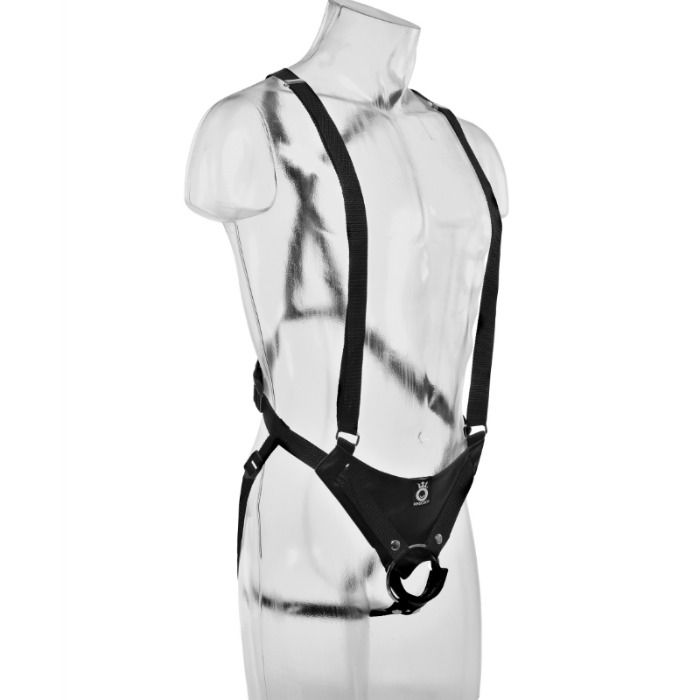 KING COCK - SISTEMA DE SUSPENSÃO DE 28 CM OCO COM STRAP-ON FLESH