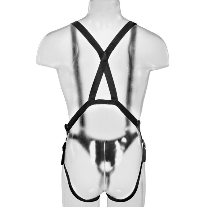 KING COCK - SISTEMA DE SUSPENSÃO DE 28 CM OCO COM STRAP-ON FLESH