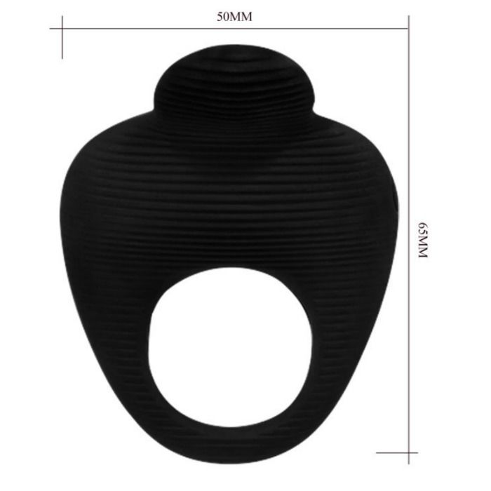 PRETTY LOVE - ANEL VIBRADOR DEDAL PRETO