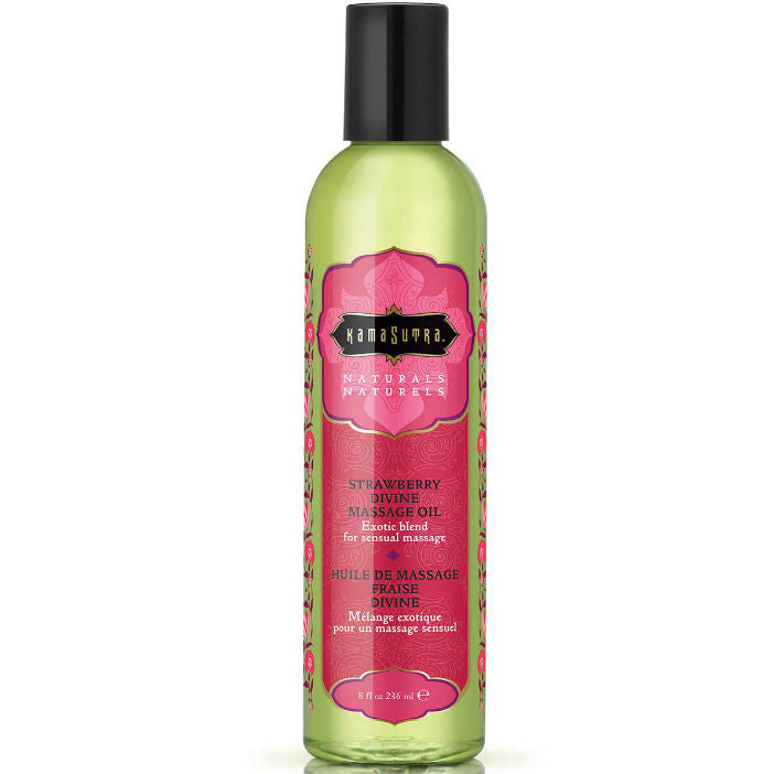 KAMASUTRA - ÓLEO DE MASSAGEM NATURAL DIVINO DE MORANGO 236ML