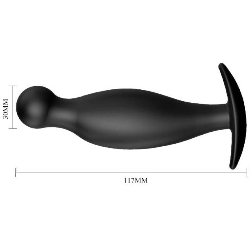 PRETTY LOVE - PLUG ANAL DE SILICONE 11.7 CM PRETO - Toys "n" Us