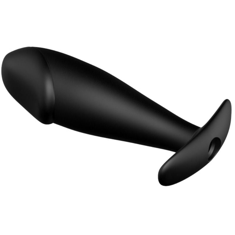 PRETTY LOVE - PLUG ANAL DE SILICONE COM FORMA DE PÊNIS E 12 MODOS DE VIBRAÇÃO PRETO