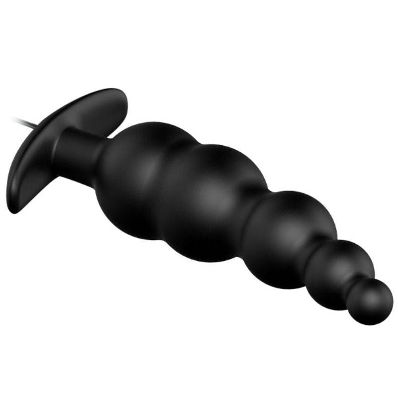 PRETTY LOVE - PLUG ANAL ESTIMULAO EXTRA DE SILICONE E 12 MODOS DE VIBRAO PRETO - Toys "n" Us