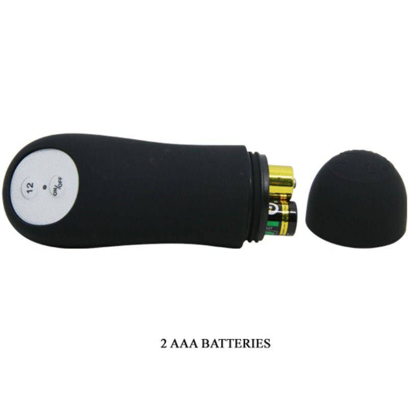 PRETTY LOVE - PLUG ANAL ESTIMULAO EXTRA DE SILICONE E 12 MODOS DE VIBRAO PRETO - Toys "n" Us