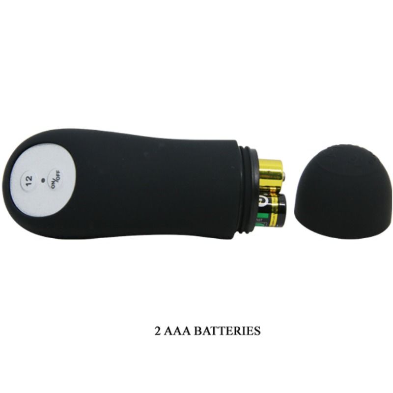 PRETTY LOVE - PLUG ANAL DE SILICONE COM ESTIMULAÇÃO EXTRA E 12 MODOS DE VIBRAÇÃO PRETO COM CONTROLE REMOTO