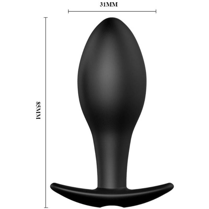 PRETTY LOVE - PLUG ANAL NCORA FORMA SILICONE 12 MODOS DE VIBRAO PRETO - Toys "n" Us
