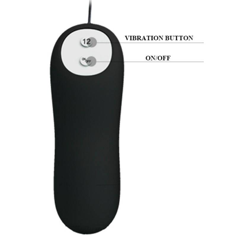 PRETTY LOVE - PLUG ANAL NCORA FORMA SILICONE 12 MODOS DE VIBRAO PRETO - Toys "n" Us