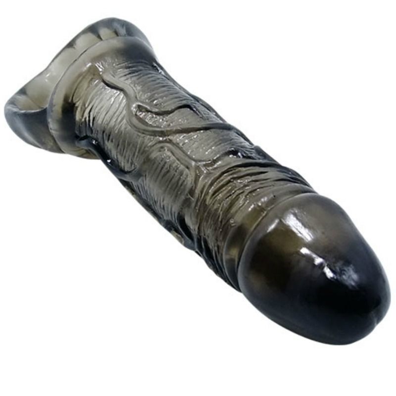 BAILE - BAINHA EXTENSORA DE PÊNIS COM TIRA PARA TESTÍCULOS 11,5 CM