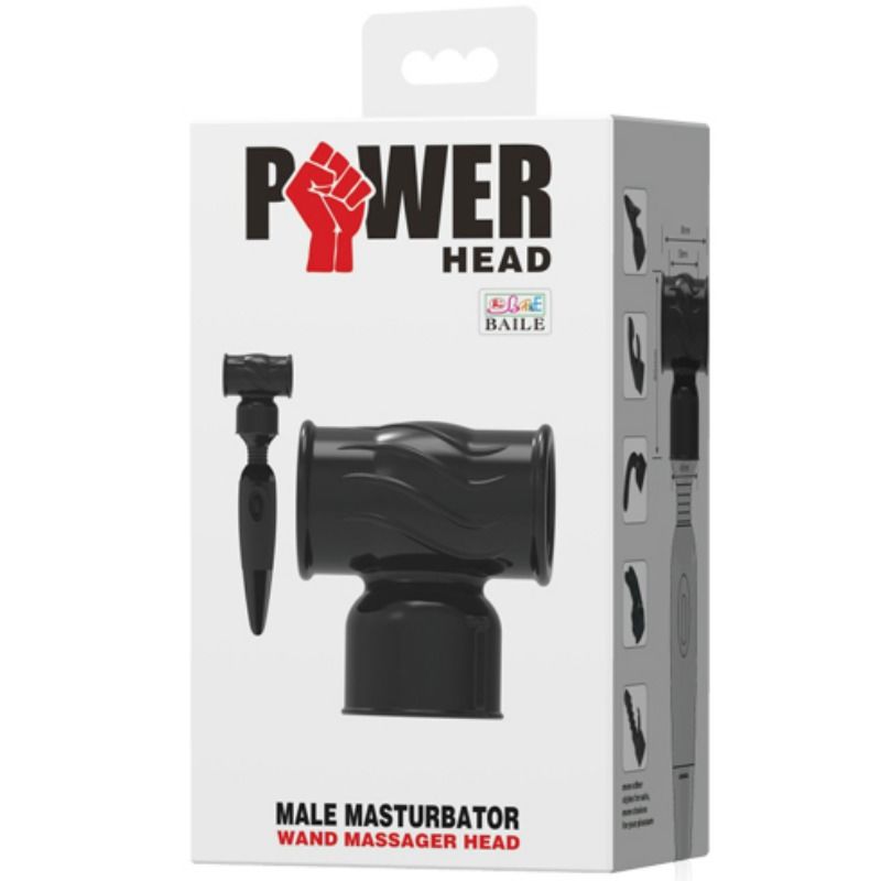 BAILE - CABEZAL DE POTENCIA CABEZAL INTERCAMBIABLE PARA MASAJEADOR MASCULINO