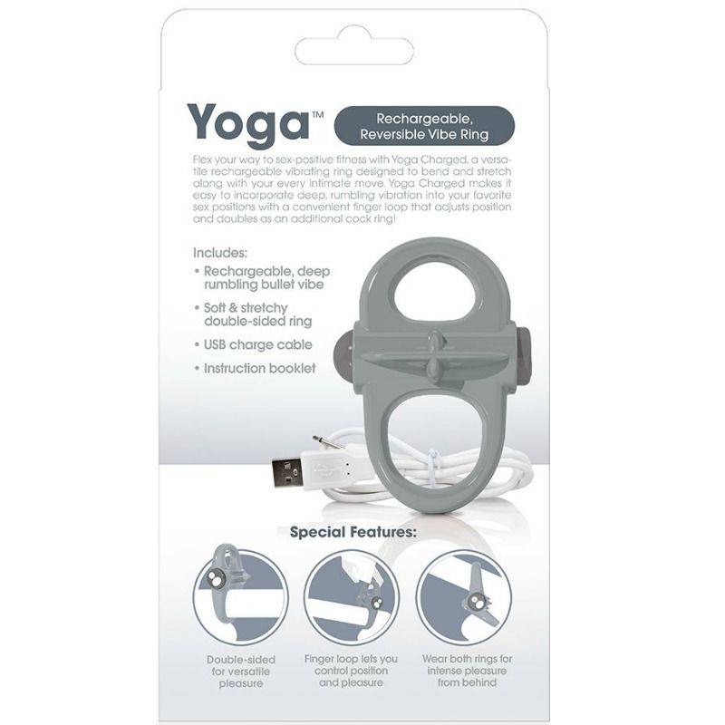 SCREAMING O - ANEL VIBRADOR RECARREGVEL YOGA CINZA - Toys "n" Us