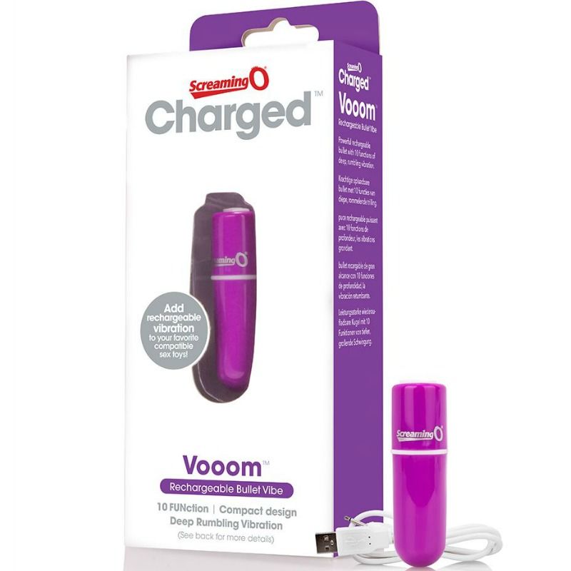 SCREAMING O - BALA VIBRATÓRIA RECARREGÁVEL VOOOM LILAC