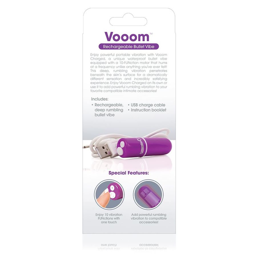 SCREAMING O - BALA VIBRATÓRIA RECARREGÁVEL VOOOM LILAC