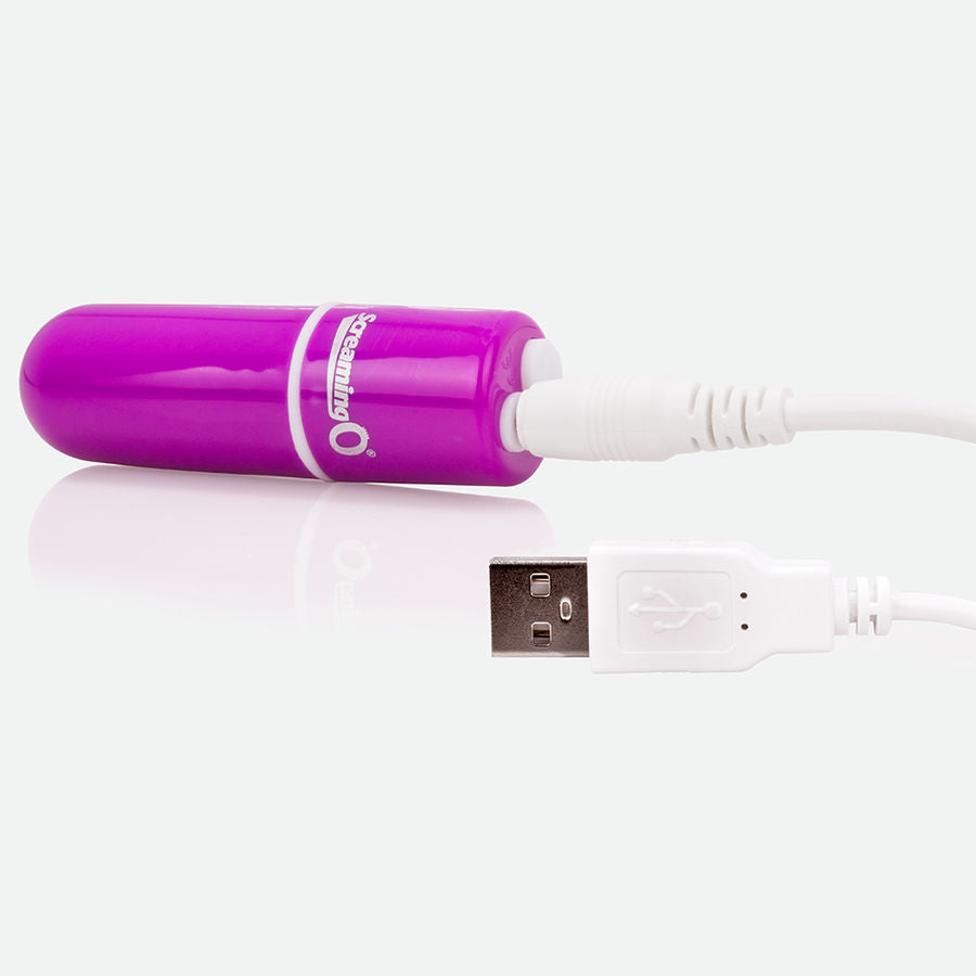 SCREAMING O - BALA VIBRATÓRIA RECARREGÁVEL VOOOM LILAC