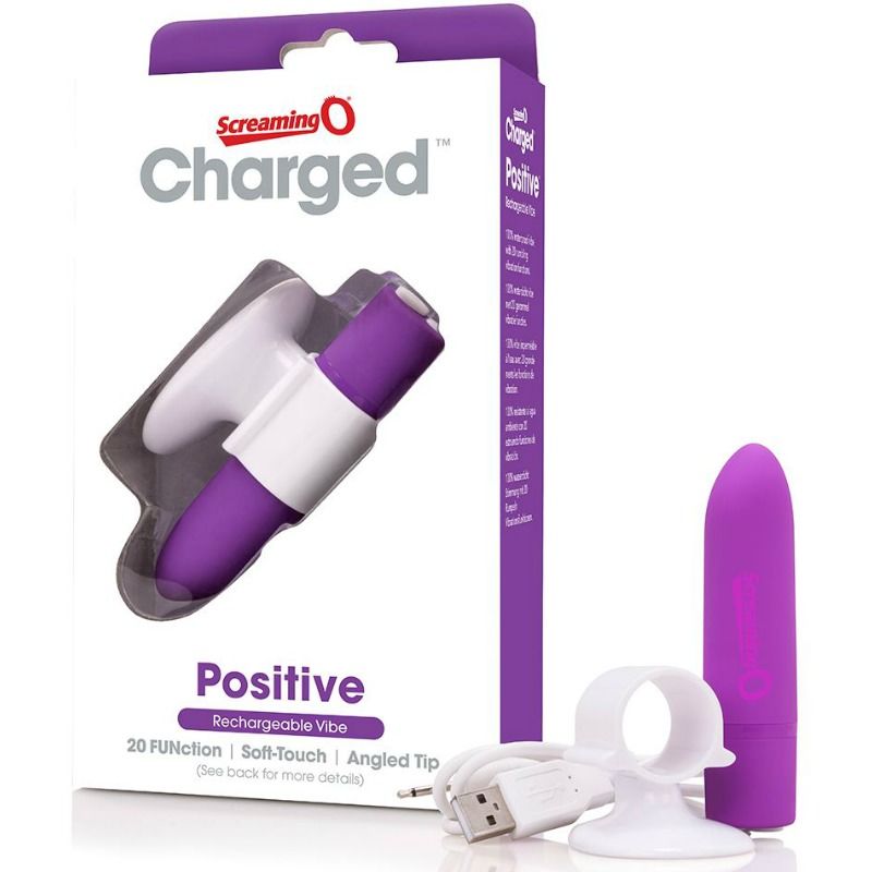 SCREAMING O - MASSAGEM RECARREGÁVEL POSITIVE LILÁS