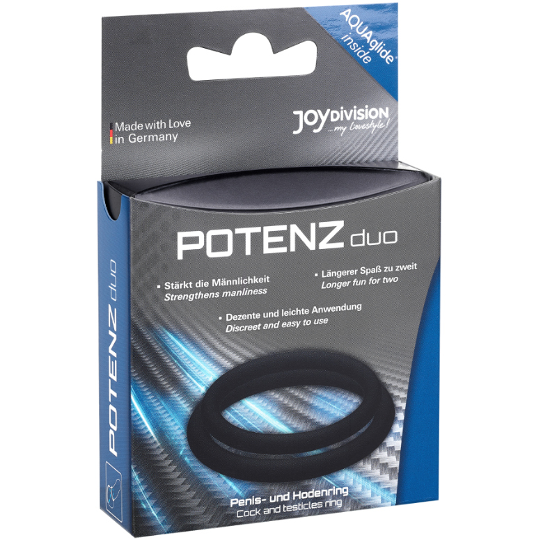 JOYDIVISION POTENZDUO - ANÉIS PRETOS - M