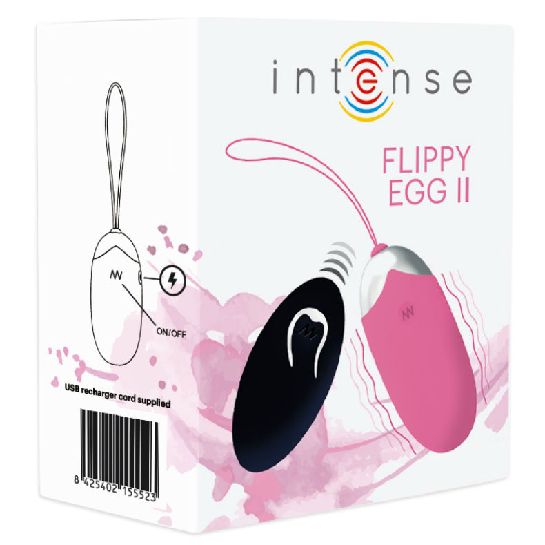 INTENSO - FLIPPY II OVO VIBRANTE COM CONTROLE REMOTO ROSA
