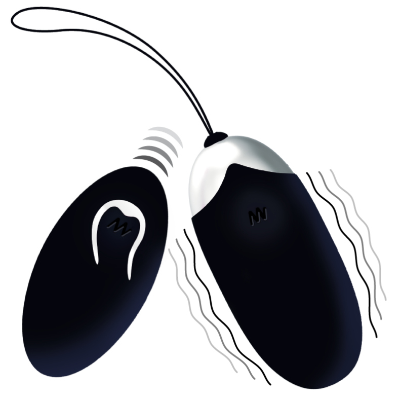 INTENSO - FLIPPY II OVO VIBRANTE COM CONTROLE REMOTO PRETO