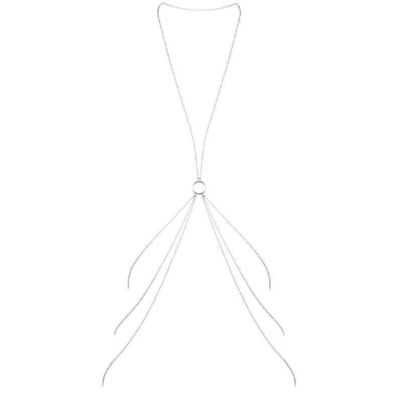 BIJOUX - MAGNIFICAS CADENAS DE METAL PARA EL CUERPO 8 PLATA