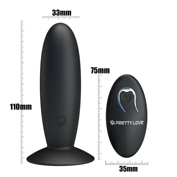 PRETTY LOVE - PLUG ANAL RECARREGVEL COM VIBRAO E CONTROLE - Toys "n" Us