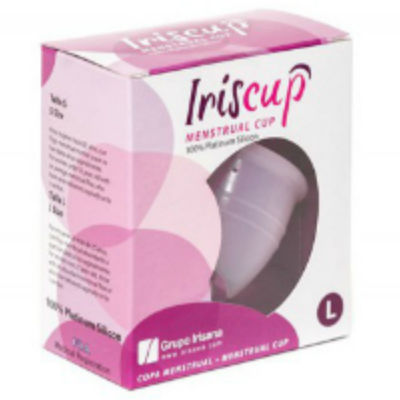 IRISCUP - COPO GRANDE ROSA PARA O MÊS + SACO ESTERILIZADOR GRÁTIS