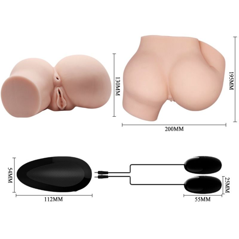 CRAZY BULL - BUNDA COM VAGINA E ÂNUS REALISTAS E VIBRAÇÃO