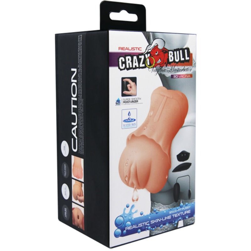 CRAZY BULL - MASTURBADOR DE VAGINA COM PELE DE ÁGUA E BALA VIBRATÓRIA 2
