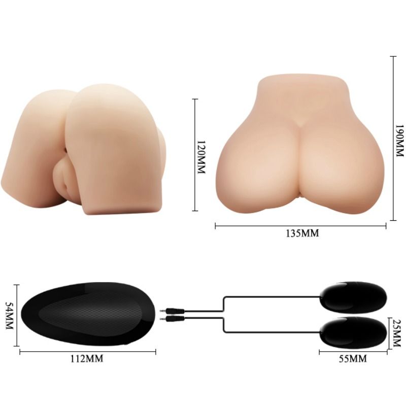 CRAZY BULL - VAGINA E ÂNUS REALISTAS COM POSIÇÃO DE VIBRAÇÃO 4