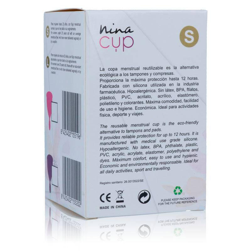 NINA KIKÍ - COPO MENSTRUAL ROSA - TAMANHO S - Toys "n" Us