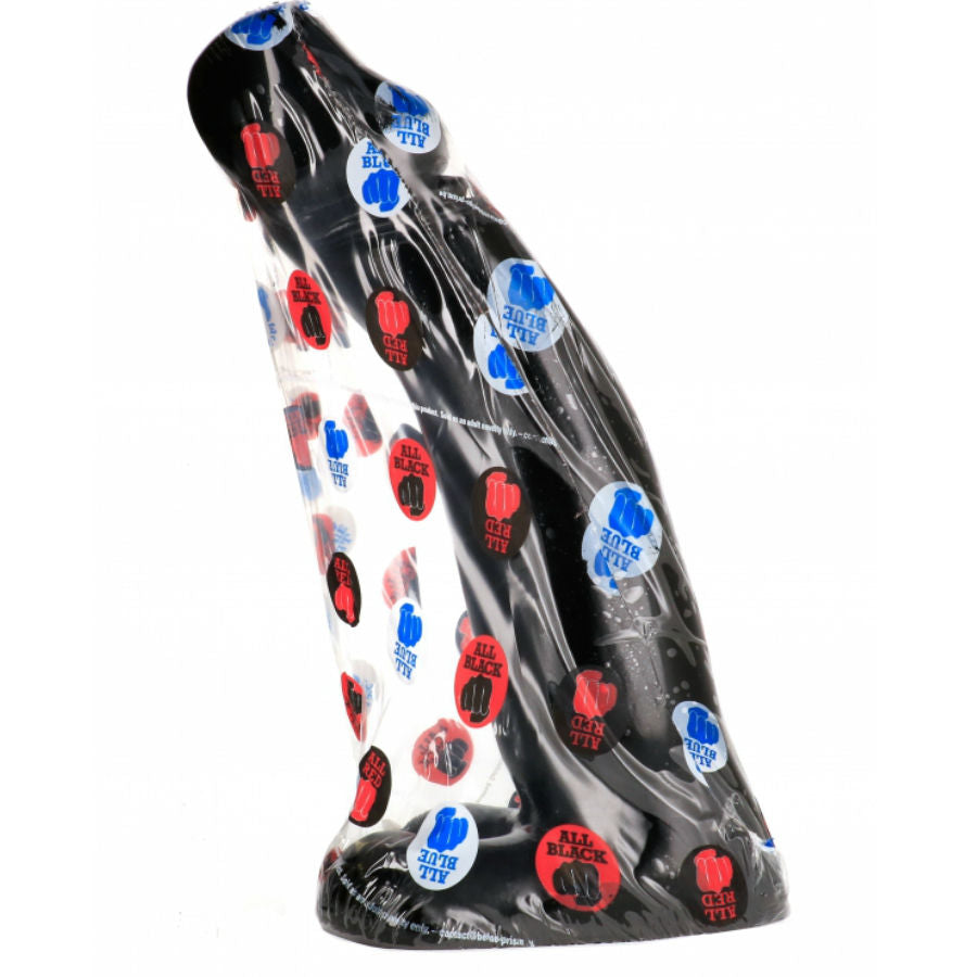 ALL BLACK - DILDO REALÍSTICO PRETO COM FISTING 29 CM