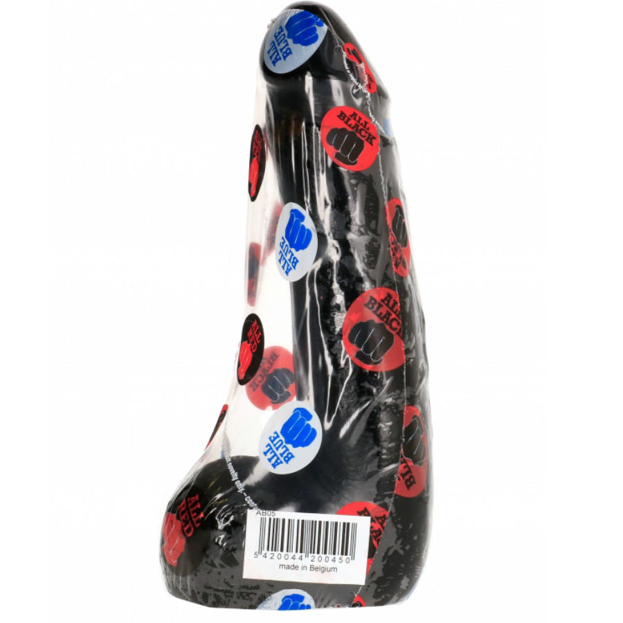 ALL BLACK - DILDO REALISTA PRETO MACIO 20 CM