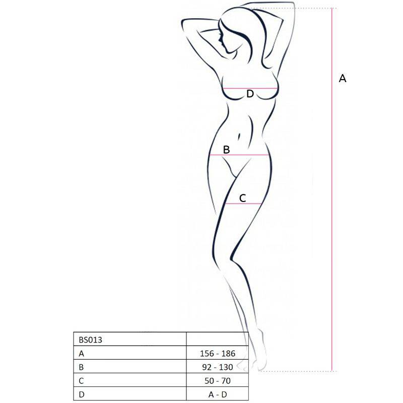PASSION - MULHER BS013 BODYSTOCK BRANCO TAMANHO ÚNICO - Toys "n" Us