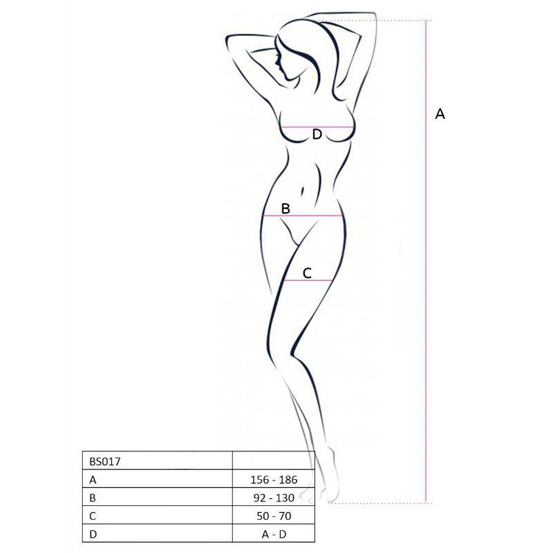 PASSION - MULHER BS017 BODYSTOCK BRANCO TAMANHO ÚNICO - Toys "n" Us