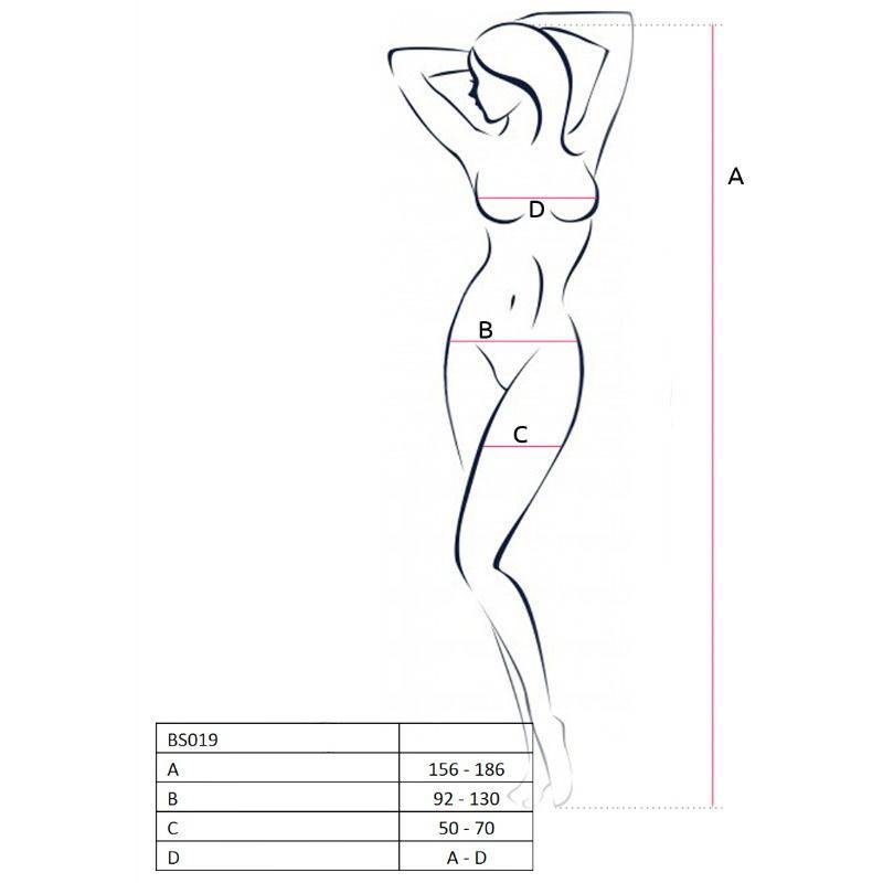 PASSION - WOMAN BS019 BODYSTOCKING PRETO TAMANHO ÚNICO - Toys "n" Us