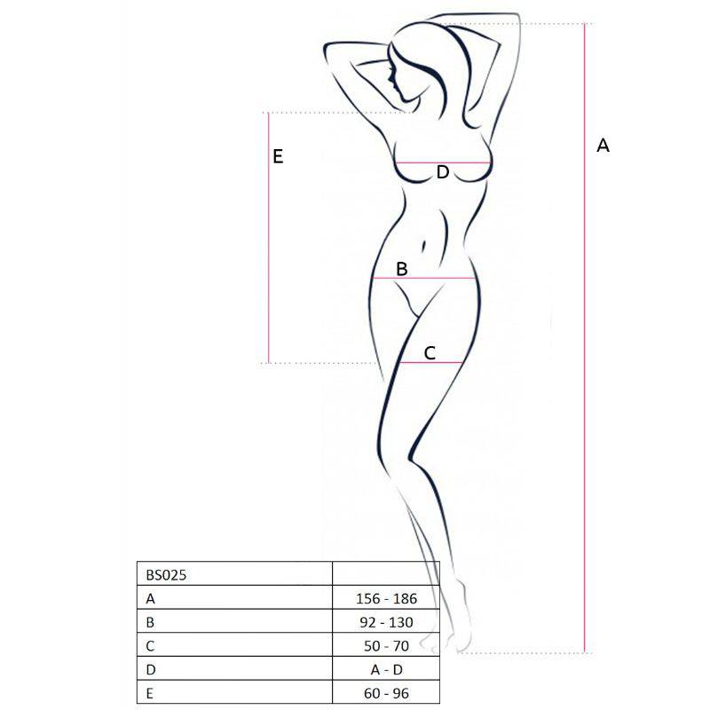 PASSION - MULHER BS025 BODYSTOCKING VESTIDO BRANCO ESTILO TAMANHO ÚNICO - Toys "n" Us