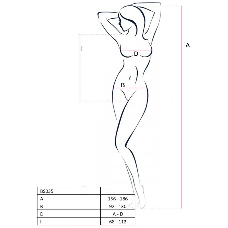 PAIXÃO - MULHER BS035 BODYSTOCKING VERMELHO TAMANHO ÚNICO