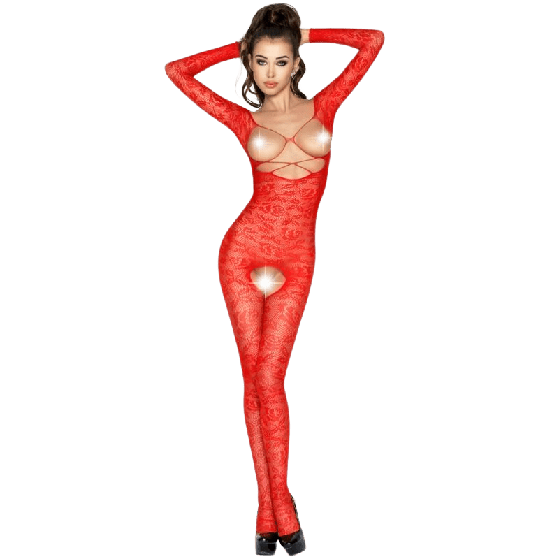 PASSION - MULHER BS031 BODYSTOCK VERMELHO TAMANHO ÚNICO - Toys "n" Us