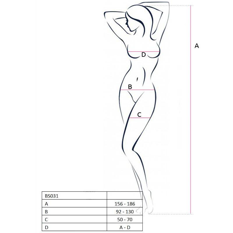 PASSION - MULHER BS031 BODYSTOCK VERMELHO TAMANHO ÚNICO - Toys "n" Us