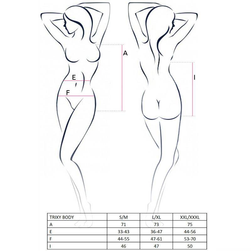 PASIÓN - MUJER TRIXY TEDDY NEGRO TALLA L/XL