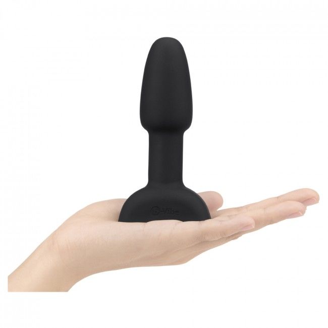 B-VIBE - PLUG ANAL COM CONTROLE REMOTO RIMMING PETITE PRETO